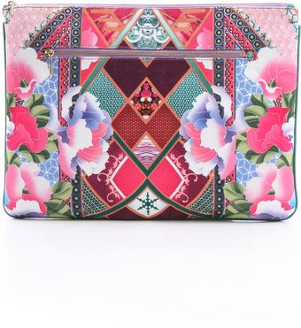 Camilla Violet Eyes Large Zip Clutch - Lyst