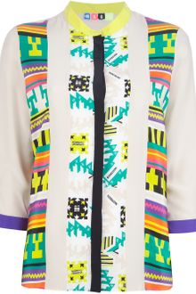 MSGM Aztec Print Blouse - Lyst