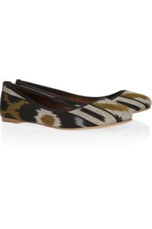 Twelfth Street by Cynthia Vincent Sage Patterned Cotton Ballet Flats - Lyst