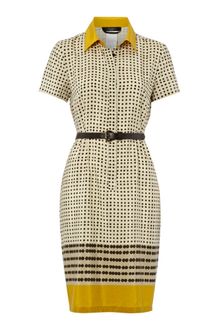 Weekend By Maxmara Boario Short Sleeved Printed Tea Dress - Lyst