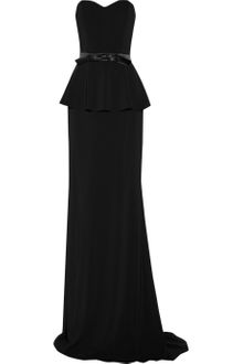 Badgley Mischka Odessa Stretch Jersey Peplum Gown - Lyst