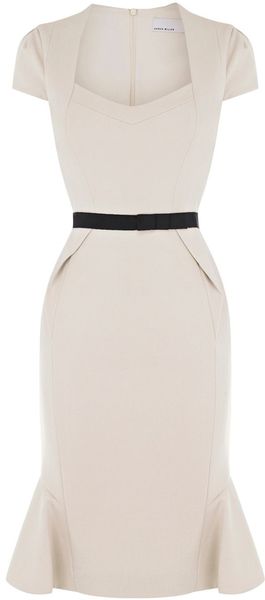 Karen Millen Structured Jersey Dress - Lyst