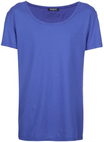 Balmain Short-sleeved T-shirt - Lyst