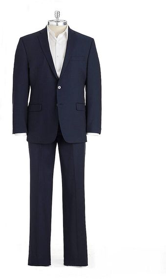 Calvin Klein Twobutton Striped Suit - Lyst