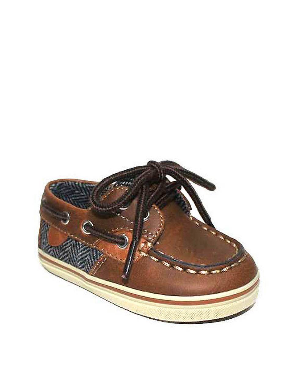 Cole Haan Newborn Boys 09 Months Brown Mini Cory Boat Shoes in Brown