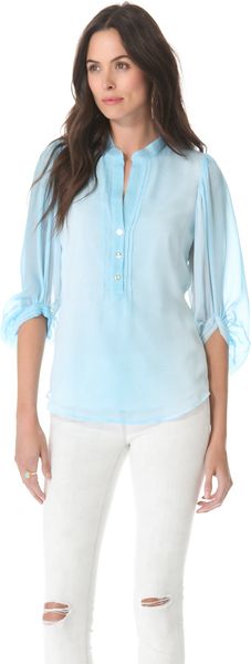 Diane Von Furstenberg Syrah Print Blouse - Lyst