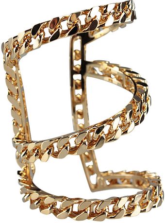 Giuseppe Zanotti Gilded Brass Chain Bracelet - Lyst