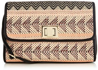 Oasis Artisan Straw Clutch - Lyst