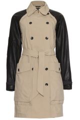 Rag & Bone Bishop Trench Coat with Leather Sleeves