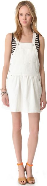 Sea Popover Overall Dress - Lyst