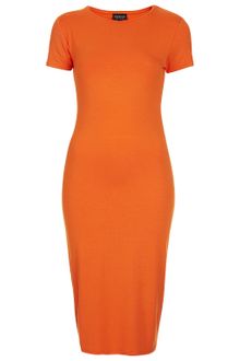 Topshop Plain Open Back Midi Dress - Lyst