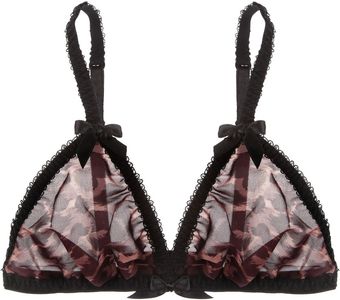 Agent Provocateur Esme Animal Print Stretch Silk Soft Cup Bra - Lyst