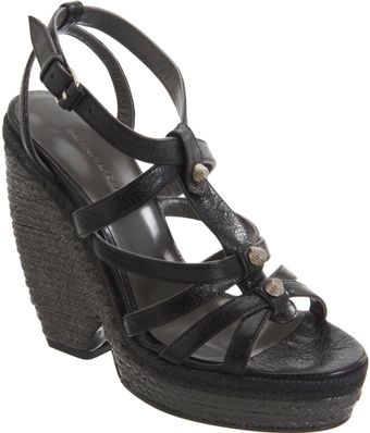 Balenciaga Arena Giant Nickel Espadrille - Lyst