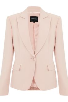 Giorgio Armani Silk Cady Jacket - Lyst