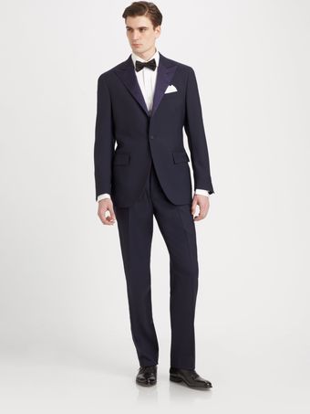 Polo Ralph Lauren Wool Peakedlapel Tuxedo - Lyst