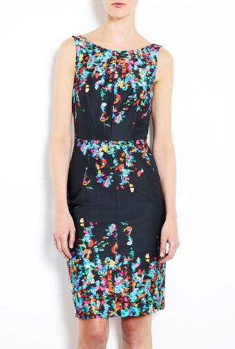 Tara Jarmon Black Morning Butterfly Print Sleeveless Dress - Lyst
