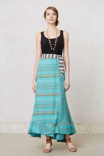 Ace & Jig Cinched Waves Maxi Skirt - Lyst