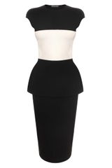 Alexander McQueen Colour Block Stretch Pencil Dress