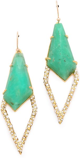 Alexis Bittar Chrysoprase Drop Earrings - Lyst