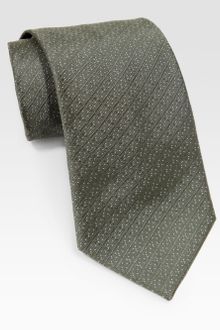 Armani Micro Neat Silk Tie - Lyst