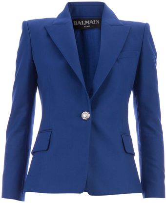 Balmain Fitted Blazer - Lyst