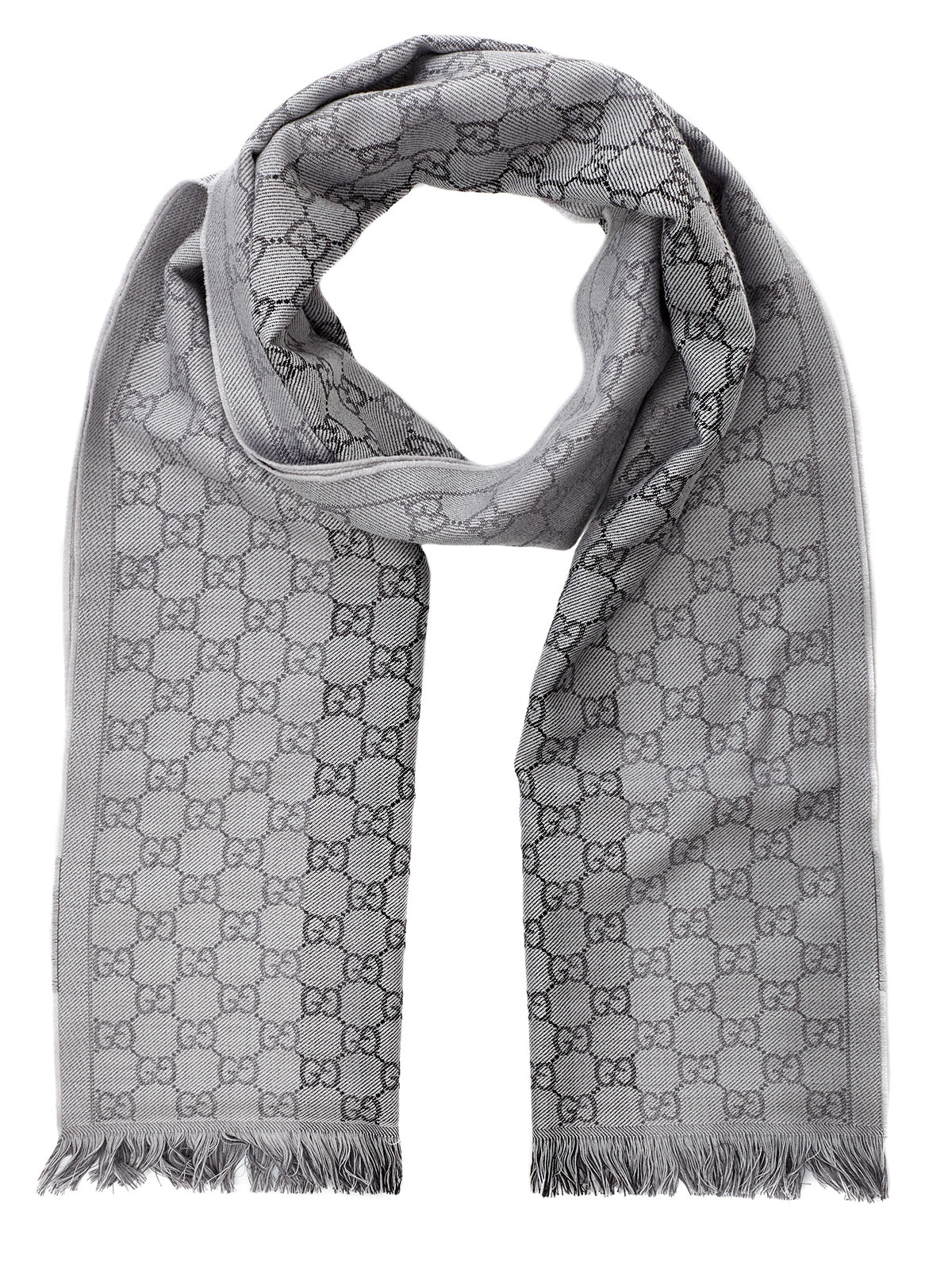 Gucci Scarf Light Grey in Gray for Men (grey) Lyst