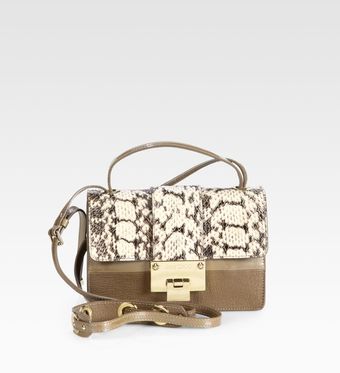 Jimmy Choo Rebel Python Leather Shoulder Bag - Lyst