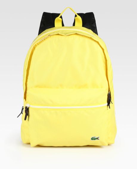 yellow lacoste bag
