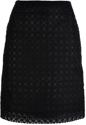 Moschino Semi-sheer Pencil Skirt - Lyst