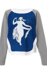 No.21  Lace Panel Cotton Sweatshirt