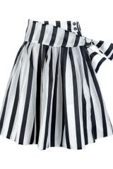 Pauw Striped Oversize A-line Skirt