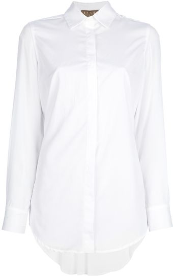 Space Pleated Shirt - Lyst