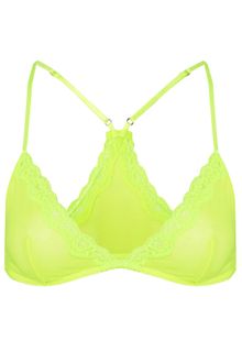 Topshop Neon Mesh Triangle Bra - Lyst