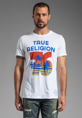 True Religion Hawaii Graphic Tee - Lyst