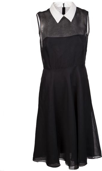 Valentino Voile Dress - Lyst
