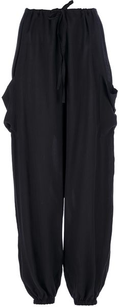 Yohji Yamamoto Drawstring Trouser - Lyst