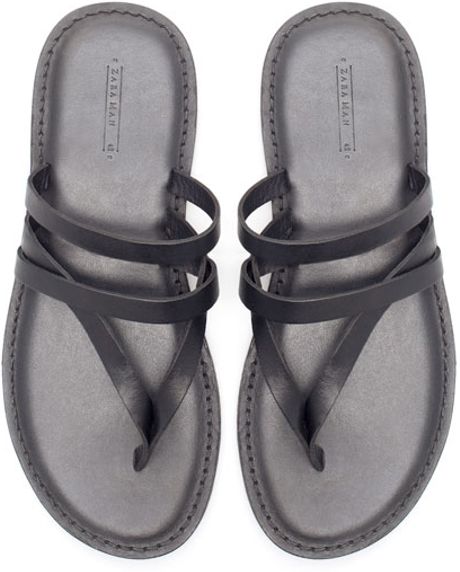 zara black sandals