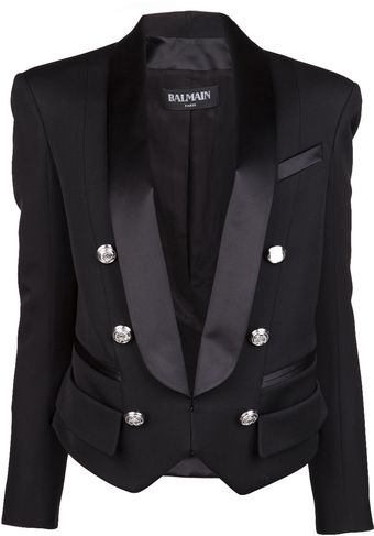 Balmain Structured Blazer - Lyst