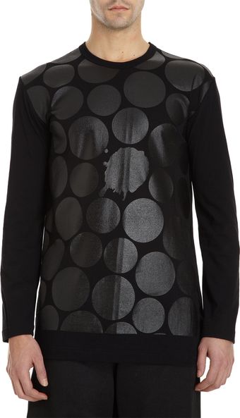 Comme Des Garçons Dot Motif Long Sleeve Shirt - Lyst
