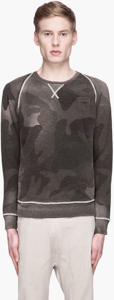 Diesel  Camouflage Sicak Sweatshirt - Lyst