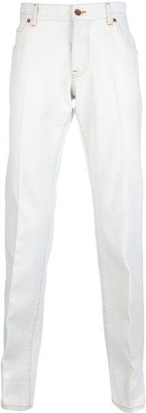 Dolce & Gabbana Contrast Five Pocket Jean - Lyst