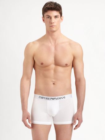 Emporio Armani Stretchcotton Boxer Briefs - Lyst