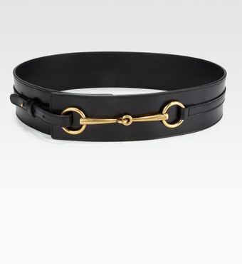 Gucci Leather Horsebit Belt - Lyst
