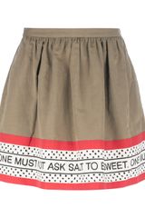 Moschino Cheap & Chic Print Skirt