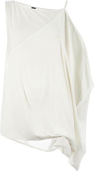 Rogue Draped Cutout Blouse - Lyst