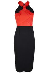 Roland Mouret Dalefield Techno Crepe Dress