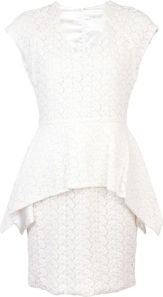 Yigal Azrouel Lace Dress - Lyst