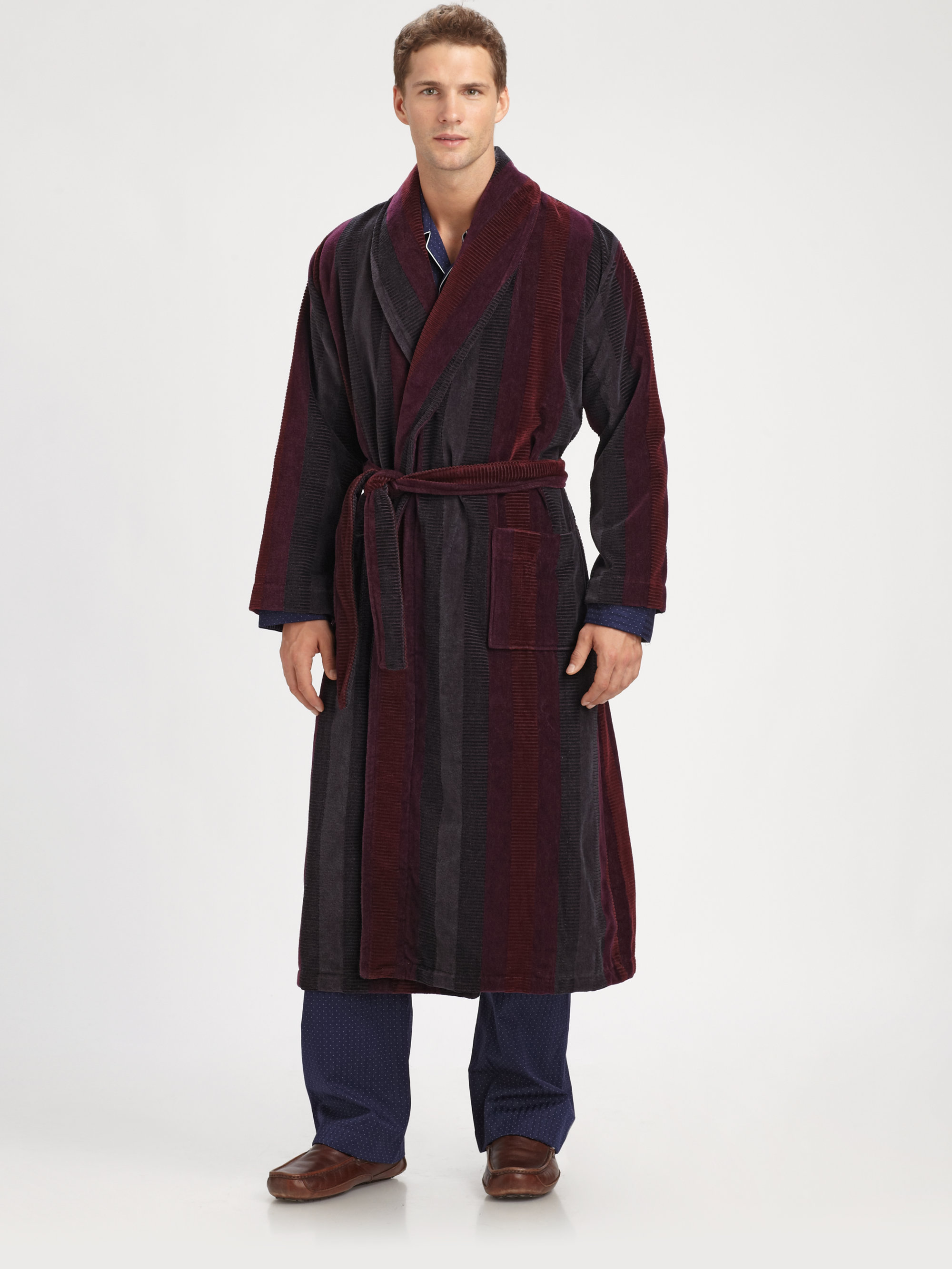 derek rose wool robe