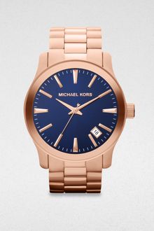Michael Kors Runway Rosegold Plated Watch - Lyst
