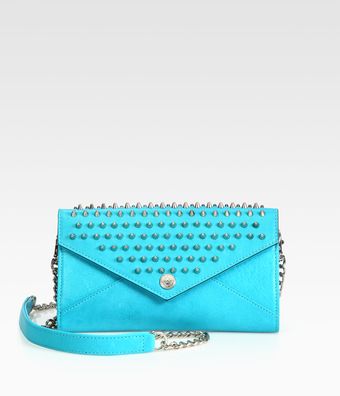Rebecca Minkoff Studded Continental Wallet - Lyst